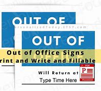 Image result for Out of Office in a Meeting Sign