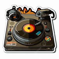 Image result for Cartoon Turntable Tattoo