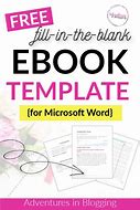 Image result for Microsoft Word Template for Ebook