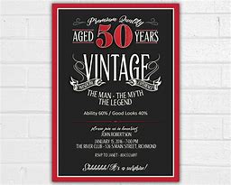 Image result for 50th Box Invitations