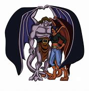 Image result for Gargoyles Cartoon Goliath and Elisa
