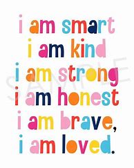 Image result for I AM Quotes for Kids