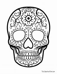 Image result for Halloween Skull Coloring Pages
