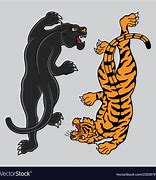 Image result for Traditional Panther and Tiger Tattoo