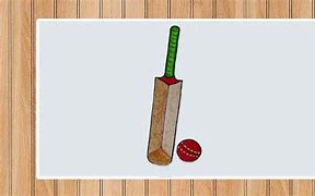 Image result for Drawing of Bat and Ball