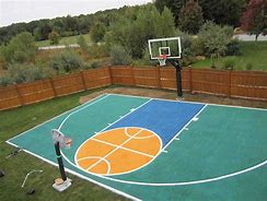 Image result for DIY Backyard Basketball Court
