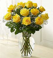 Image result for Dozen Yellow Roses