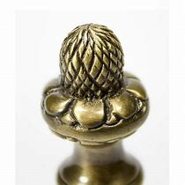 Image result for Acorn Brass Curtain Finials Old
