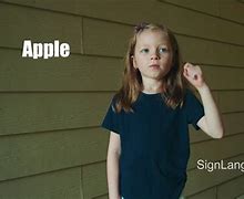 Image result for Apple Sign Language