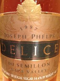 Image result for Joseph Phelps Delice Semillon