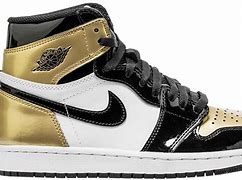 Image result for Gold and Black Air Jordan Shoes
