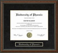 Image result for University of Phoenix Diploma Sport Black Frame