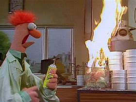Image result for Muppet Beaker Hair On Fire