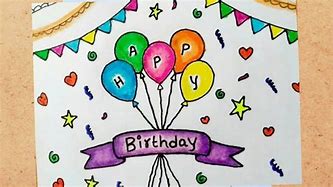 Image result for Happy Birthday Drawings Easy