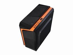 Image result for Orange and Black PC Case