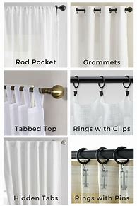 Image result for Curtain Rings with Clips White