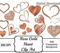 Image result for Rose Gold Heart Outline Image