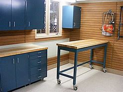 Image result for Garage Cabinets and Workbenches