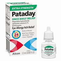 Image result for Pataday Once Daily Extra Strength Eye Allergy Itch Relief- 2.5Ml (1-3 Units)