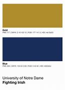 Image result for Notre Dame Gold Color