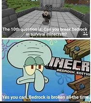 Image result for Minecraft Bedrock Memes