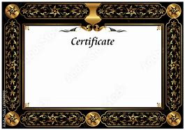 Image result for Certificate Bourder Gold