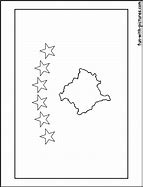 Image result for Kosovo Flag Black and White
