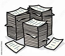 Image result for Paper Pile Cartoon
