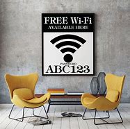 Image result for Printed Home Wi-Fi Sign