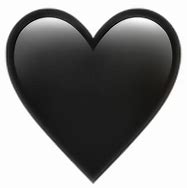 Image result for Black Heart Emoji Apple