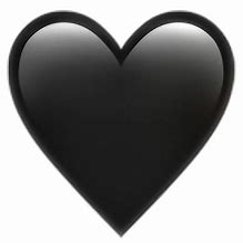 Image result for Black Heart Emoji iPhone
