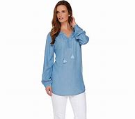 Image result for Denim Look Tunic