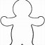 Image result for Gingerbread Men Clip Art Black and White