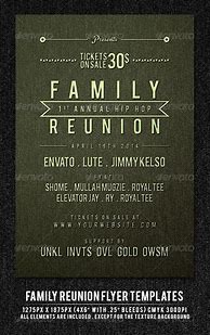 Image result for Blank Flyers for Family Reunion