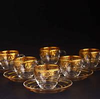 Image result for Gold Plated Turkish Coffee Set