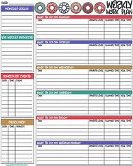 Image result for Work Day Organizer Planner Free Printable