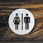Image result for Unisex Bathroom Signage
