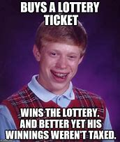 Image result for Funny Good Luck Lottery