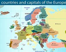 Image result for Picture of All the Cities On a Map of Europe