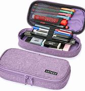Image result for purple pencils cases zippered