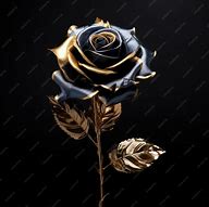 Image result for black and gold rose