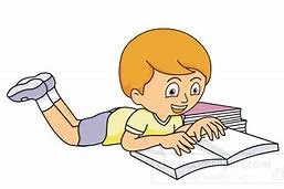 Image result for Kids Reading Clip Art Black and White