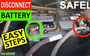 Image result for Disconnecting Car Battery