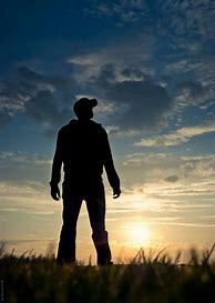 Image result for Silhouette Man Standing Backward