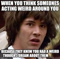 Image result for Acting Weird Meme