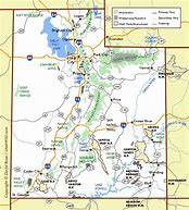 Image result for Road Map of Utah State
