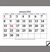 Image result for 2012 Year Calendar Printable One Page