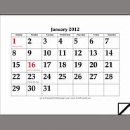 Image result for Calendar 2012 Monthly