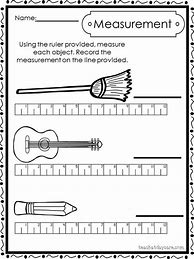 Image result for Measurement Worksheets for 1st Grade