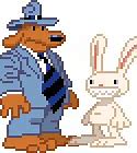 Image result for Sam and Max Hit the Road Sprites